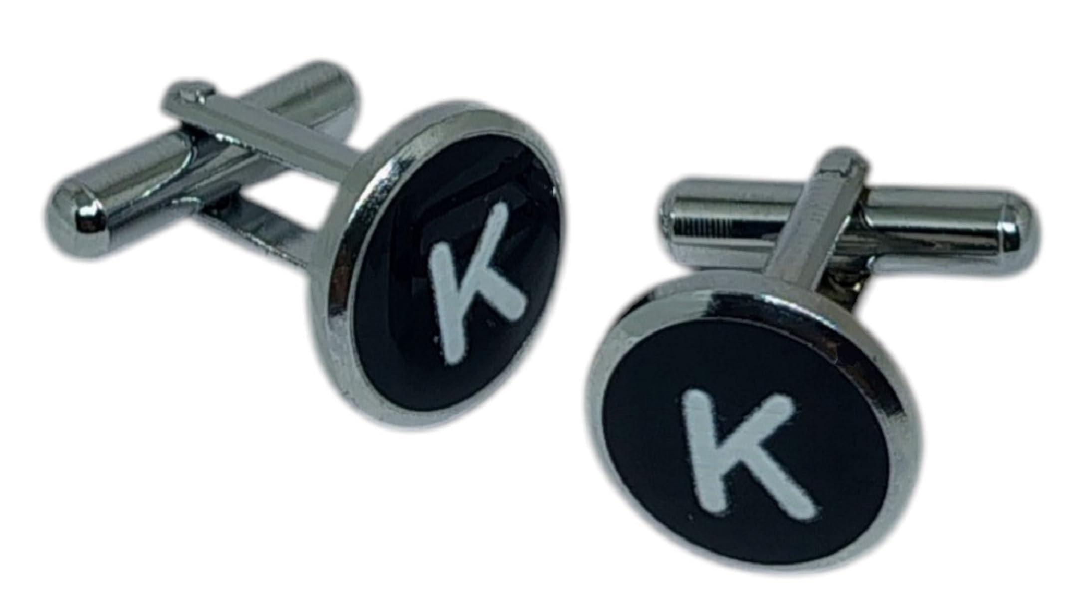 fashmade “where fashion is made” FashMade Premium Initial Brass Cufflinks for Men | Alphabet Letter Design | Formal Wear | Comes in Vacuum Velvet Pouch-picture-16