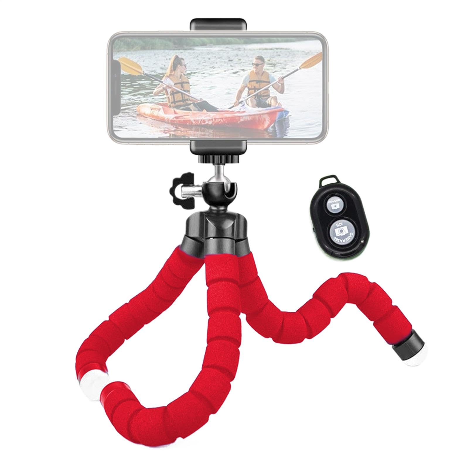 Cell Phone Tripod Holder - Octopus Mobile Phone Tripod | Flexible Phone Tripod Stand | Tripod Mount for Small Digital Camera,Bendable Phone Tripod for Vlogging, Traveling, Selfies