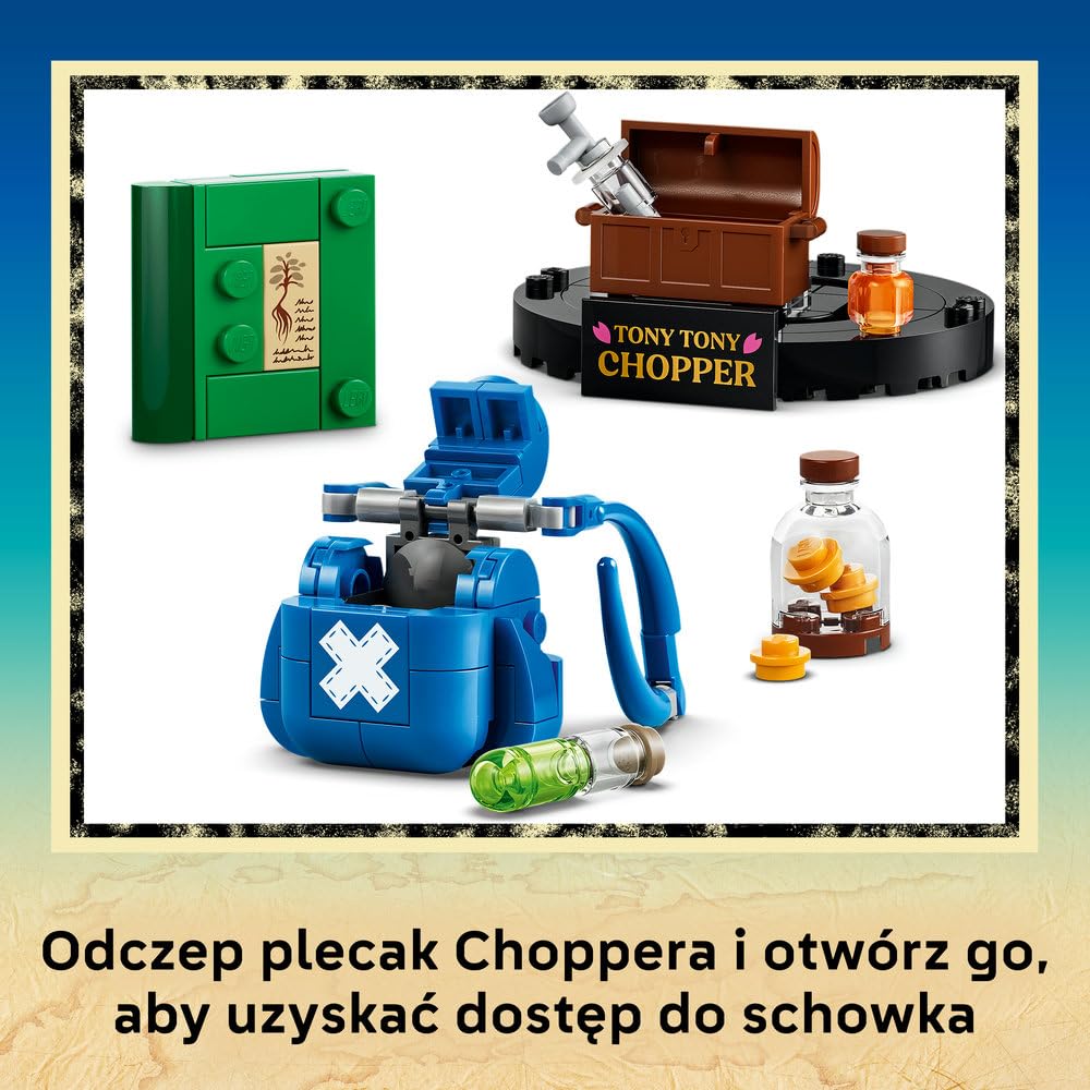 LEGO ONE PIECE Tony Tony Chopper 75643 | Postać ONE PIECE, model do zbudowania, prezent dla fana anime 9+, 577 elementów