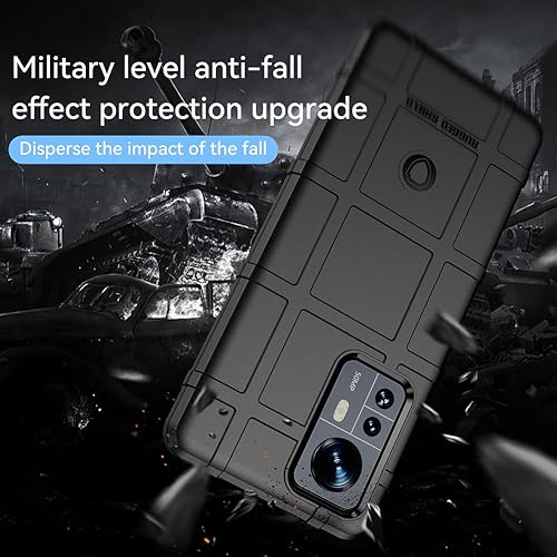 Miniatura 7 de Funda delgada para Xiaomi 12 Pro, resistente funda protectora con grado militar a prueba de golpes, probada contra caídas y cubierta protectora de