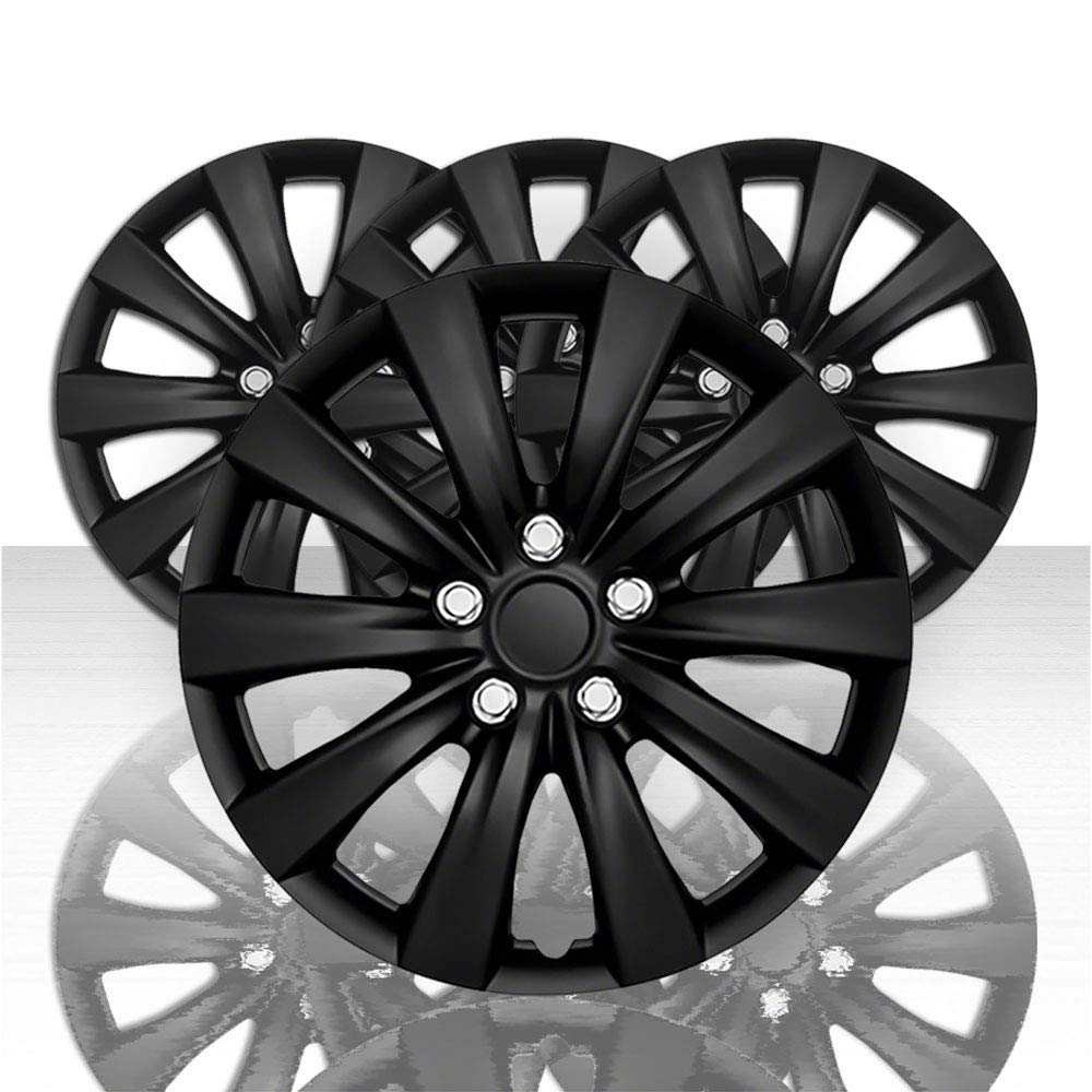 Photo 1 of Auto Reflections Set of 4 16" 10 Spoke Wheel Covers for Toyota Corolla 2011-2013 - Gloss Black