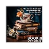 Booklovers Wall Calendar 2026&comma; Famous Literary Quotes&comma;12 x 12 inch&comma; Calendar Gift for Book lover