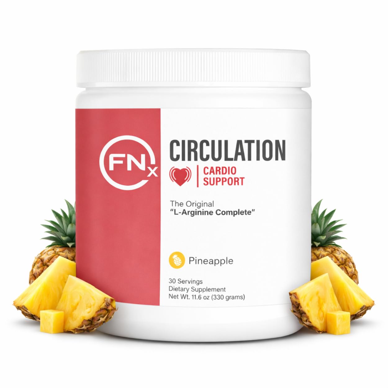Fenix Nutrition Suplemento de L-Arginina em Pó 5000 mg, sabor abacaxi, 329 g