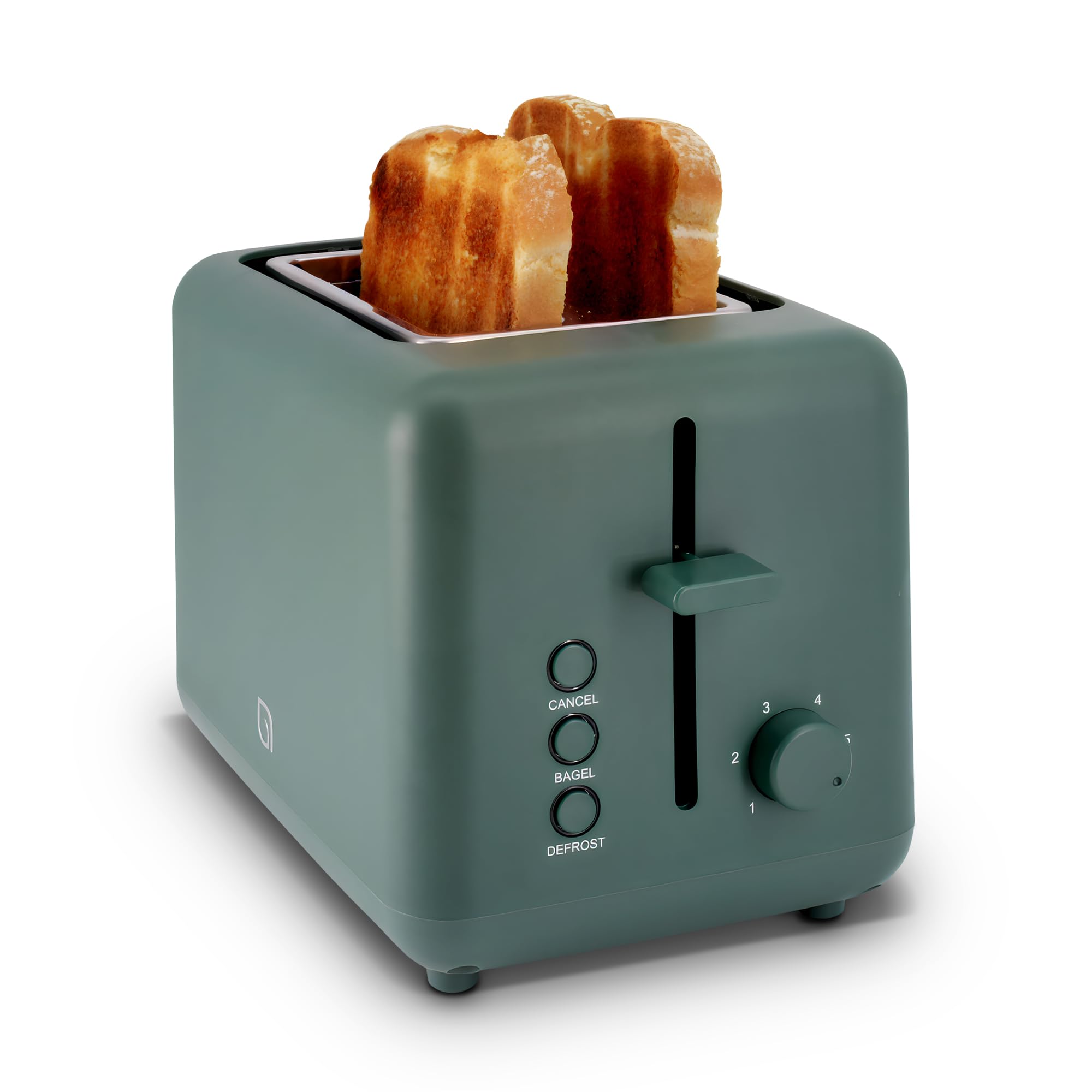 WILLOW Eco Series 2-Slice Toaster, Extra-Wide Slots for Bagels &amp; Artisan Bread, 6 Shade Browning Settings, High-Lift Toast Boost, Removable Crumb Tray, Cancel/Defrost Buttons, Toaster 2 Slice