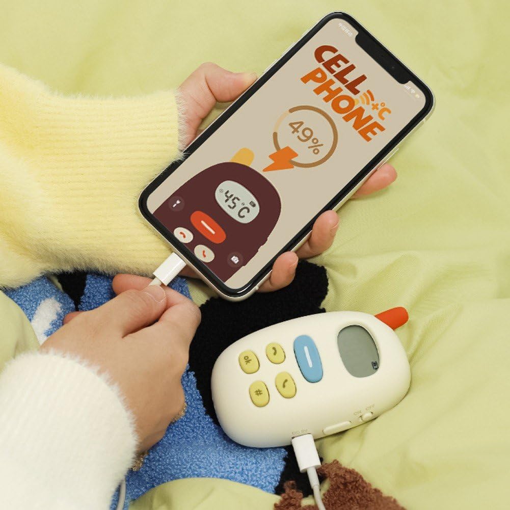 Mini ogrzewacz do rąk, akumulator, dwustronne ogrzewanie, elektryczny ogrzewacz do rąk, USB wielokrotnego użytku, do użytku na zewnątrz, narciarstwa, golfa