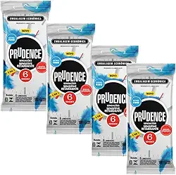 Preservativos Prudence 52mm Extra Fina Efeito Retardante 24 Camisinhas