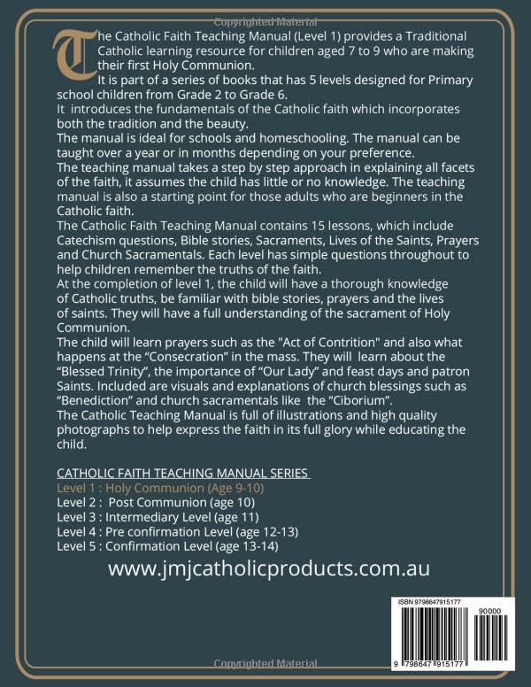 Catholic Faith Teaching Manual: Level 1 Holy Communion (Catholic Theology for Children - Levels 1 to 5) - Image 2