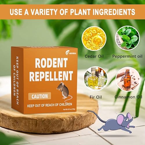 Miniatura 9 de Wofimeha Repelente de roedores para motores de automóvil repelente de ratones para automóviles disuasión de ratas debajo del capó repelente de