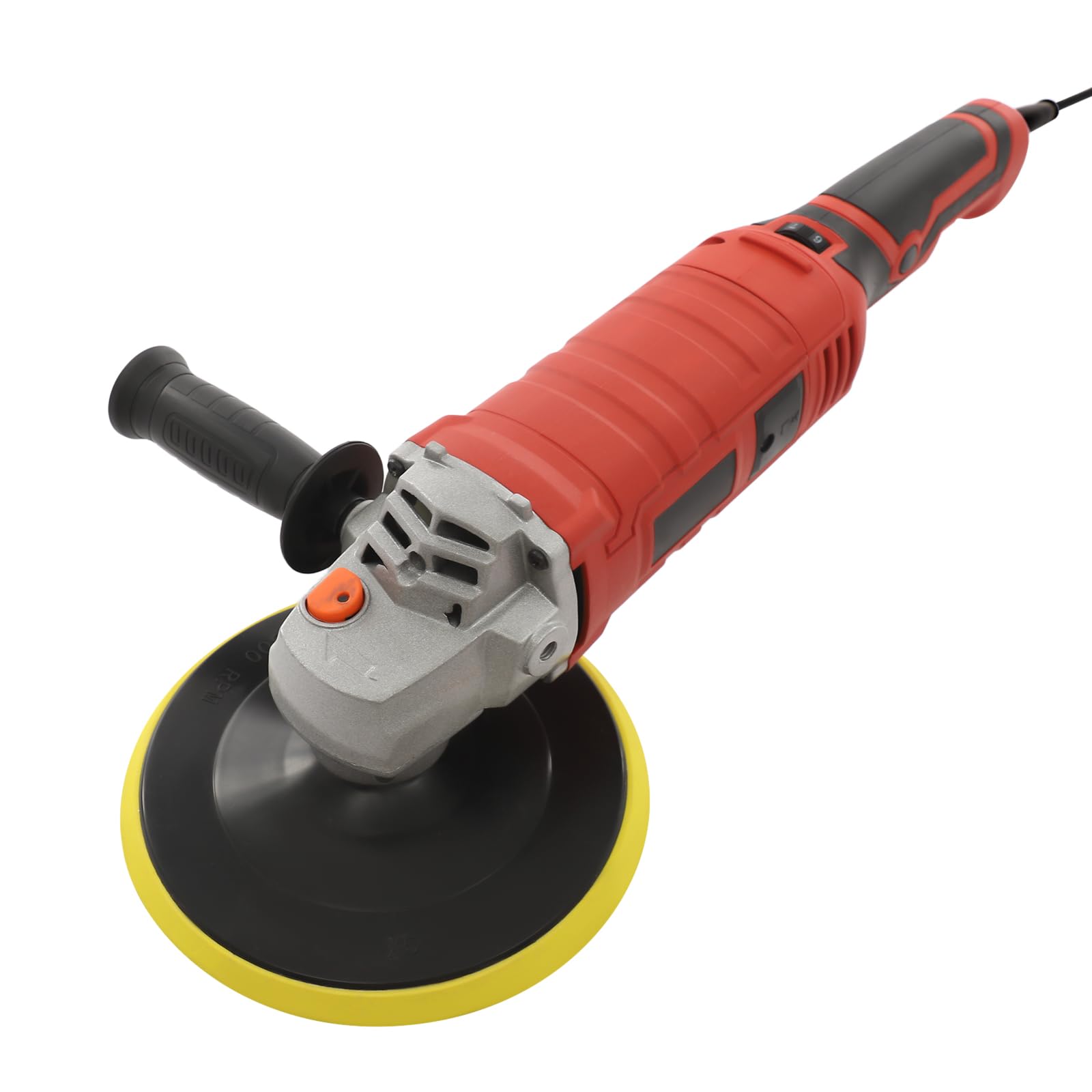1580W Auto Poliermaschinen Set 7 Variable Geschwindigkeit Poliermaschine für Auto Polierer Schleifmaschine Set Profi Politur Set für Autos, Sofas, Böden,⌀150mm,6 Schleifpapier (rot)