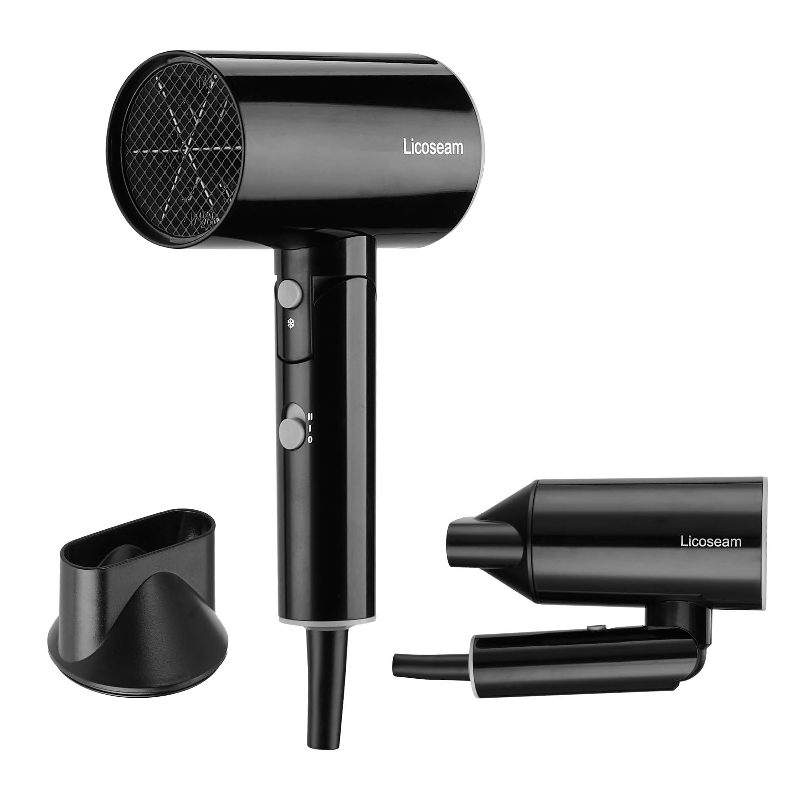 Licoseam Hair Dryer, 1600W Small Foldable Hair