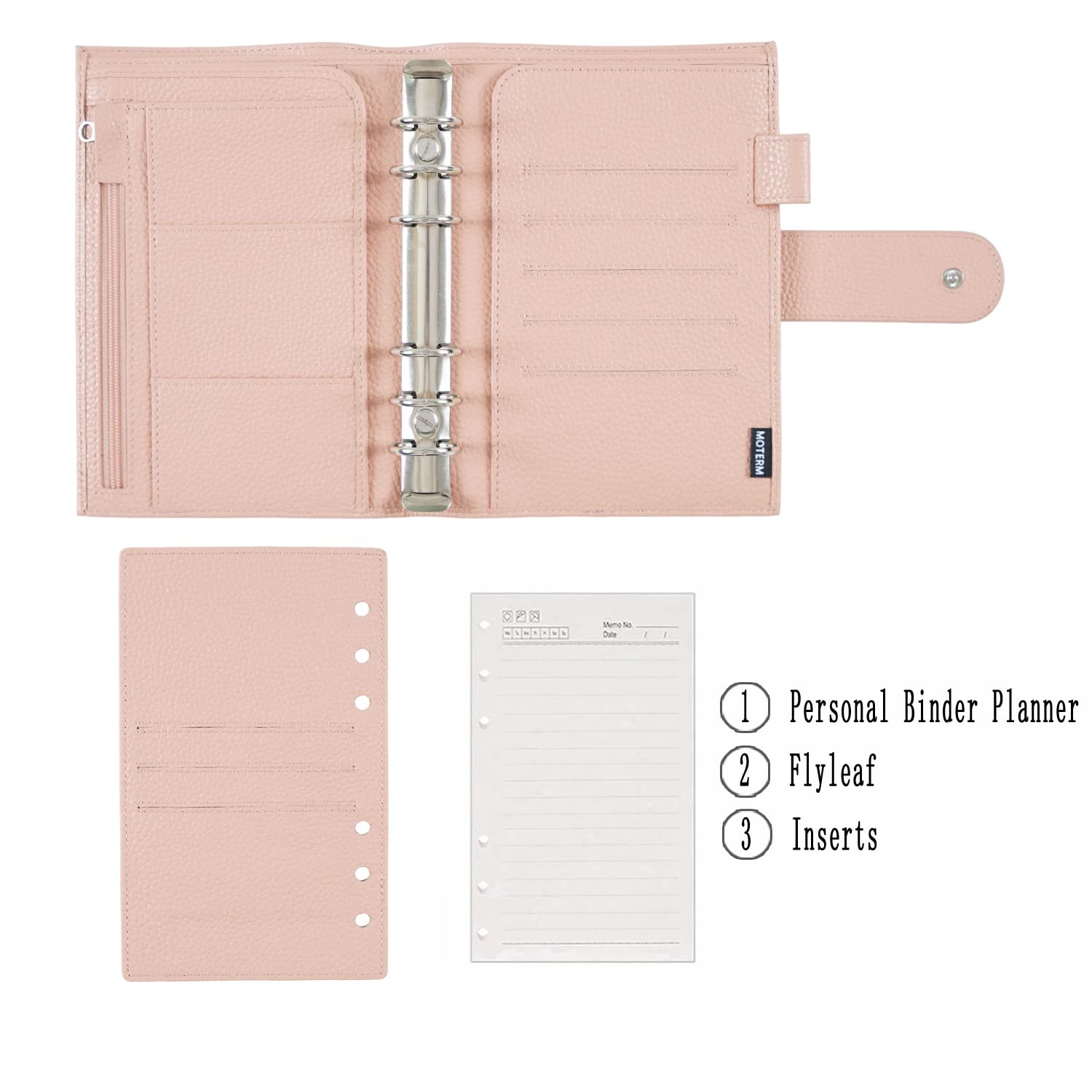 Inserti Per Agenda A7 Moterm - Fogli A Griglia 100g/m&sup2;, Confezione Da 4 Blocchi