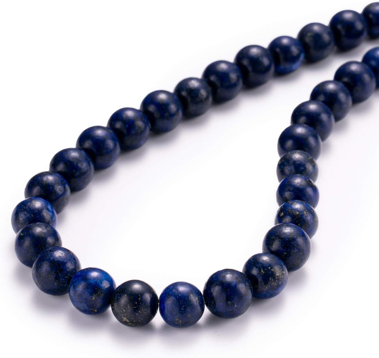 Natural Lapis Lazuli Stone Round Loose Semi Gemstone Beads for Jewelry Making 8MM 44PCS
