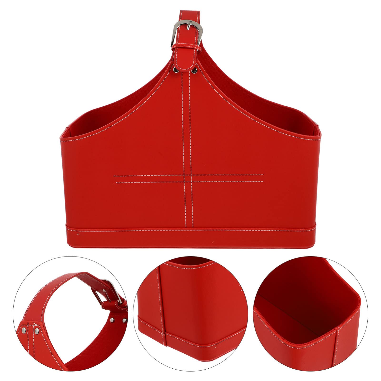 Vaguelly 1pezzi Sacchetto Regalo di Natale in Pelle Pu Bustina Regalo Portatile Sacchetto per Confezionare Regali Accessori per Feste per Trasportare Regali Stile Casuale