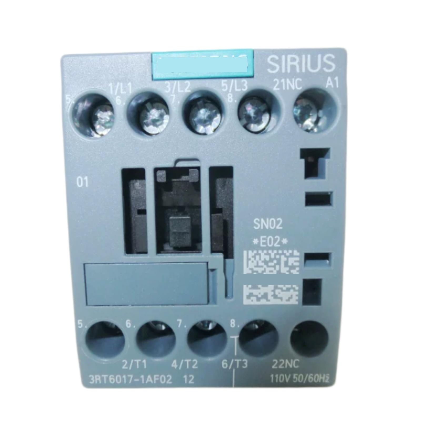 JHSLJCQS Contactors 3RT6017-1AF02 3RT60171AF02, 12A 110V DIN Rail Mount Contactor