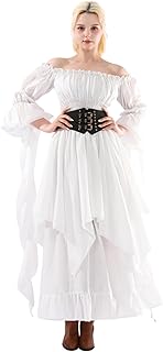 NSPSTT Renaissance Dress Medieval Costume Women Victorian Dr