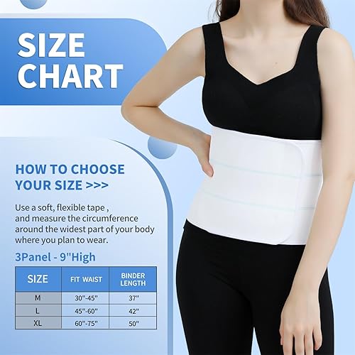 Miniatura 3 de Faja abdominal posoperatoria para mujeres y hombres, banda de compresión para el vientre posparto, agradable a la piel, transpirable, (60 a 75