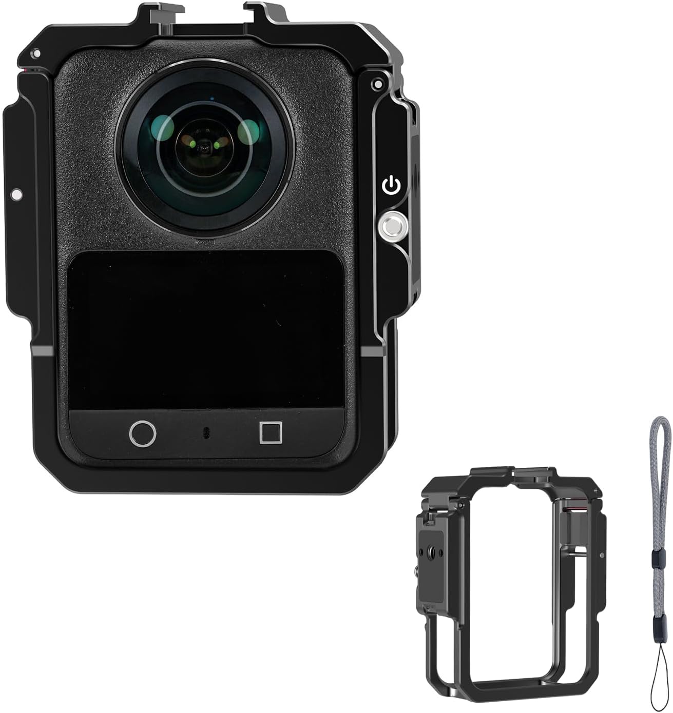 Metal Frame Cage Compatible with DJI Osmo 360 Camera, Magnetic Mount Protective Cage with Expandable Frame for Action Shooting (Basic)
