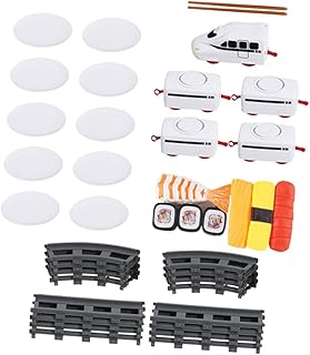 TOYANDONA 1 Conjunto De Brinquedos Trilho Trem Brinquedo Infantil Trem Ferroviário Brinquedo Trens De Sushi Para Crianças Trens De Sushi Para Mesa Trem De Comida Para Mesa Trens De Sushi