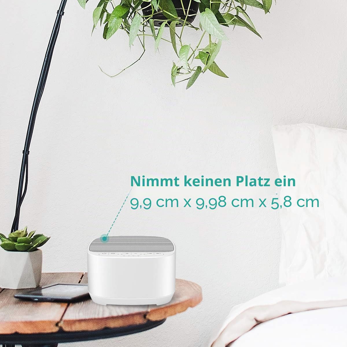 Magicteam Einschlafhilfe Weißes Rauschen 40 Natürliche Beruhigende Klänge Speicherfunktion 32 Lautstärkestufen Wechselstrom USB Timer