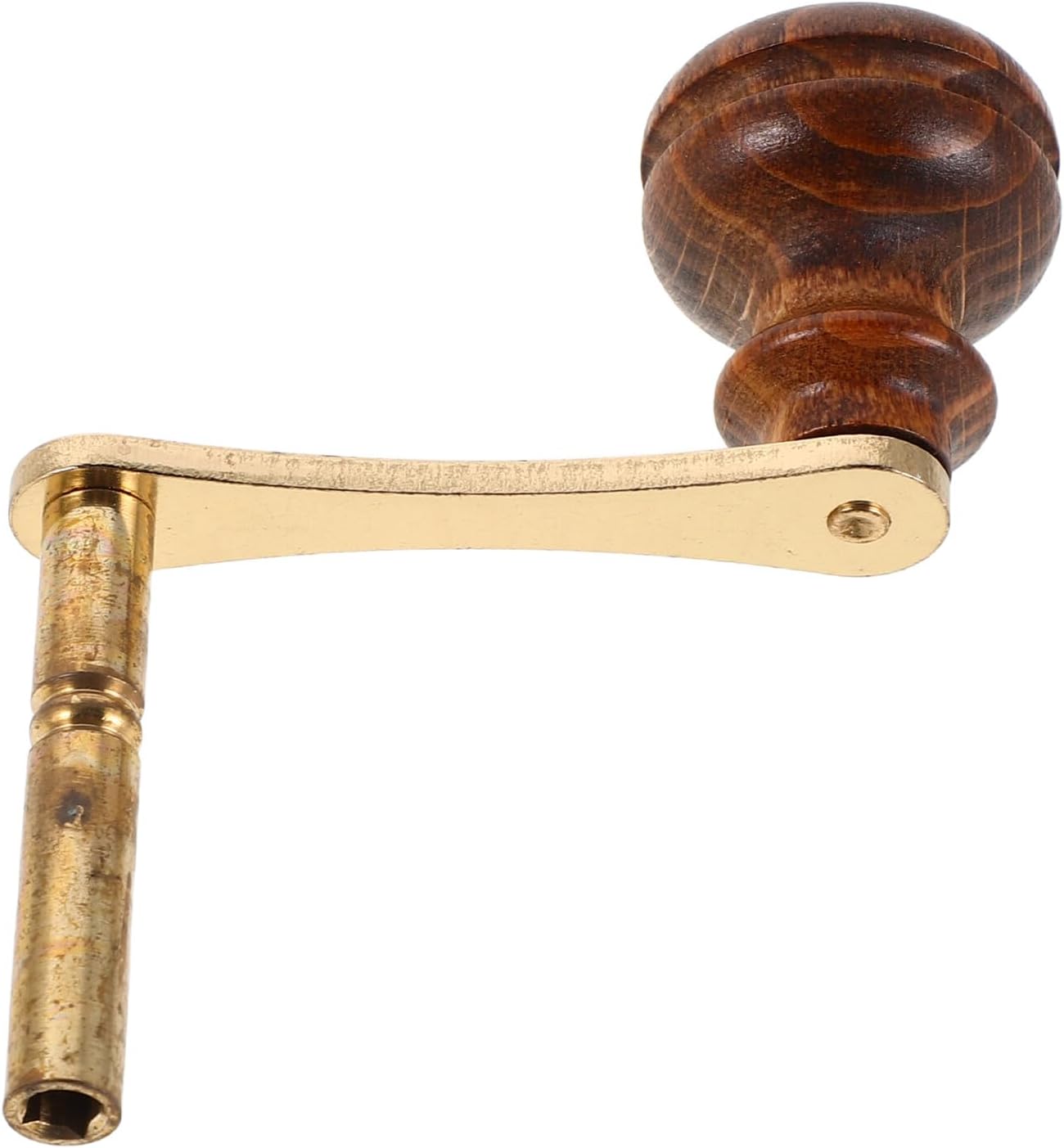 VALICLUD Grandfather Clock Winding Key Crank Manual Clock Crank Winder 4mm I.d Replacement Tool for Mechanical Mantel Timepiece Repair