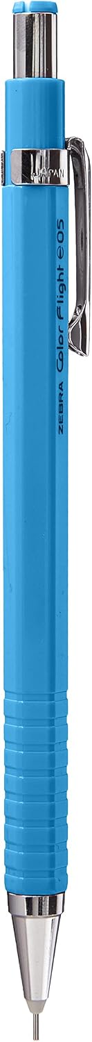 Zebra MA53-SBL Color Flight 0.5mm Lead Mechanical Pencil, Sky Blue Body