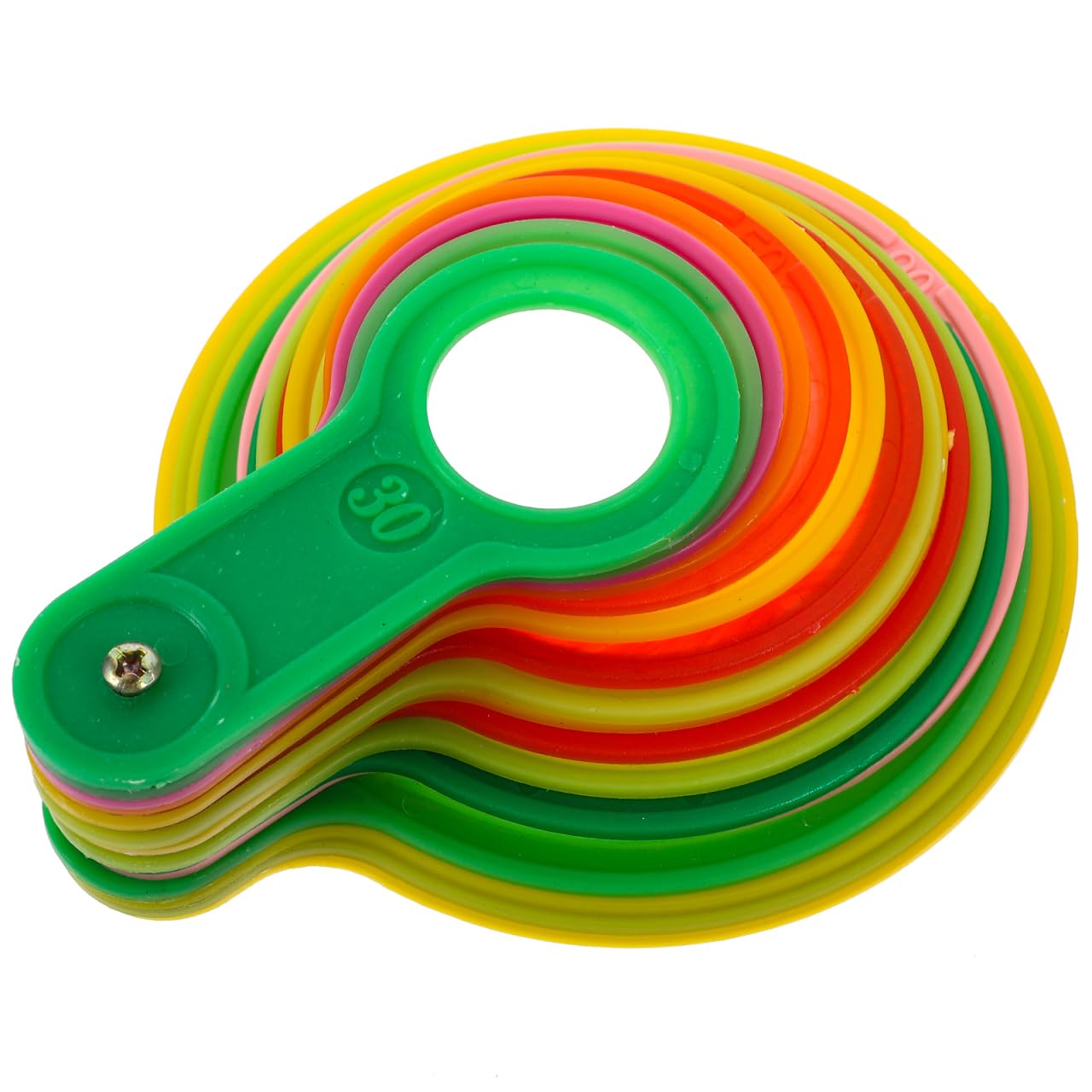 Misuratore Di Diametro Per Calibro Di Misurazione Anello Agrumi Plastica Arancione