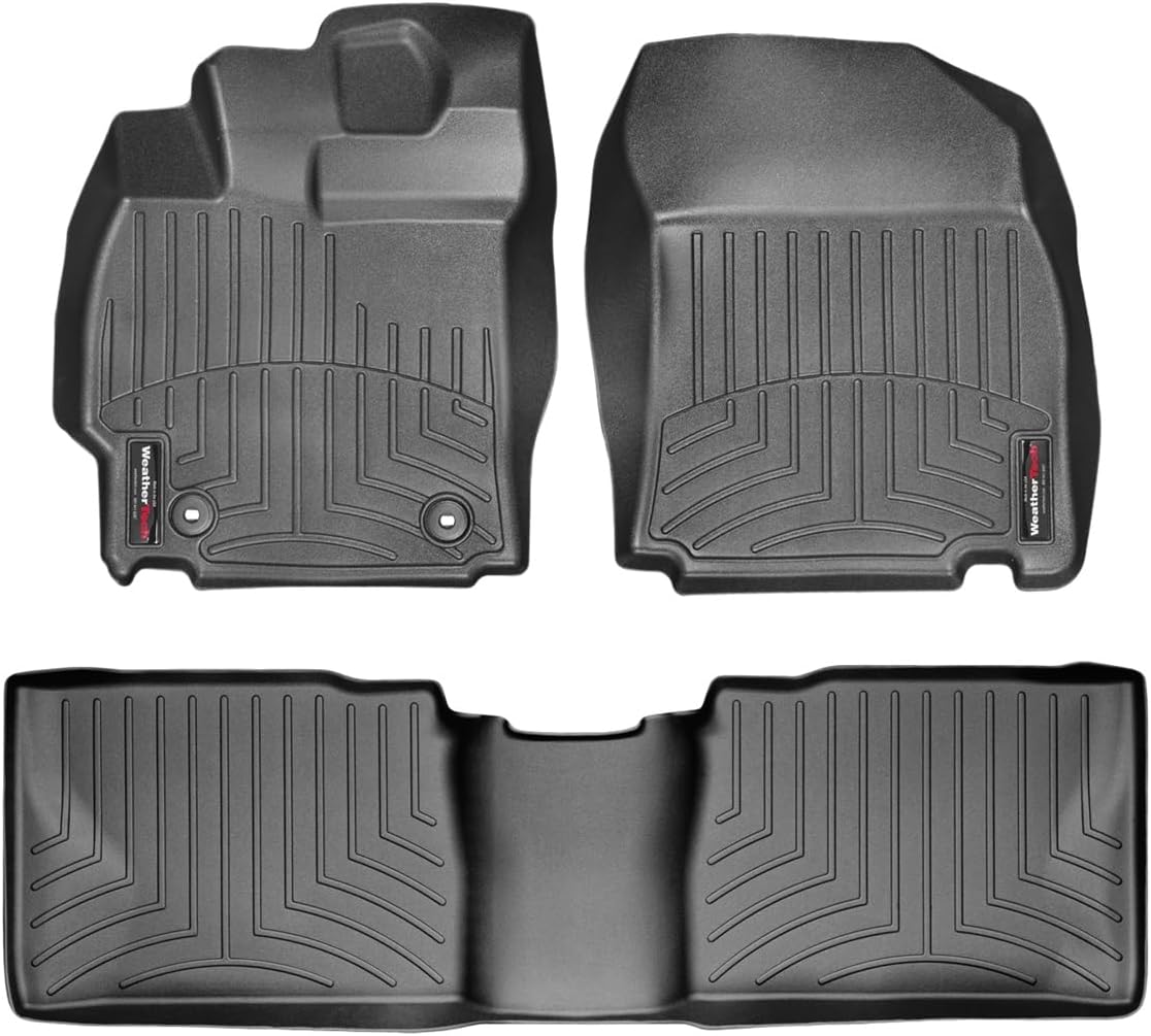 WeatherTech Custom Fit FloorLiners for Scion tC - 1st & 2nd Row (44345-1-2), Black