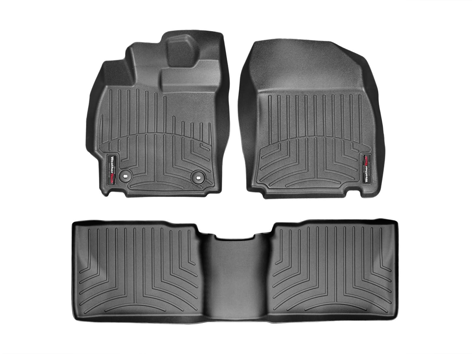 WeatherTech Custom Fit FloorLiners for Scion tC - 1st & 2nd Row (44345-1-2), Black