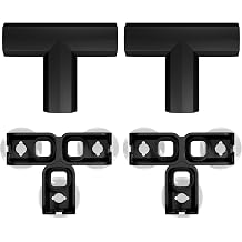 FXW L Connectors for AuraSpace Acrylic Indoor Dog Playpen 30/35" H, Black