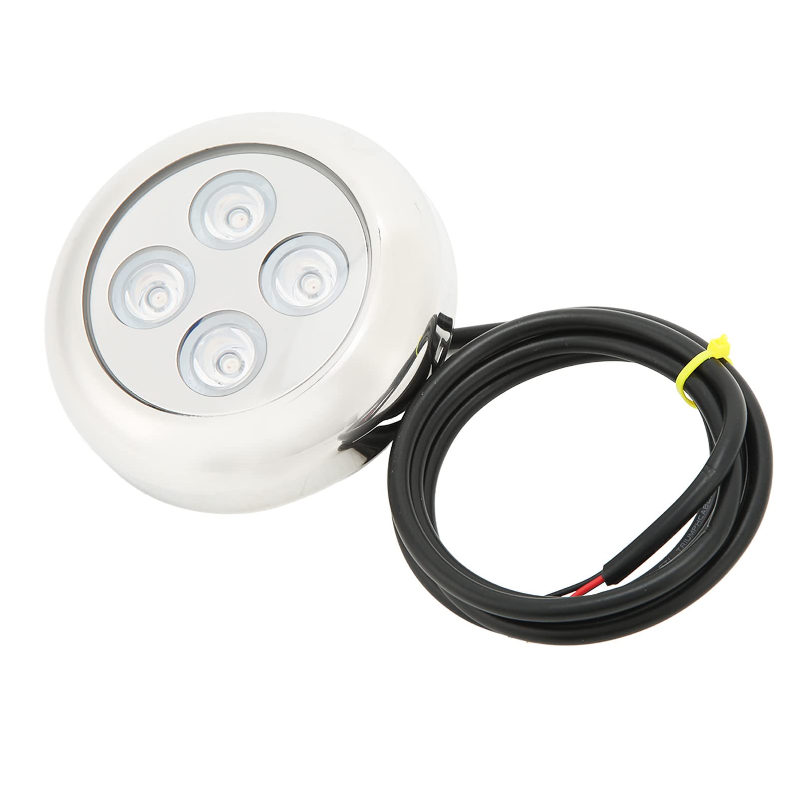 Luz submarina marina, lámpara de piscina de agua de mar impermeable IP68, luz de casco de bote, luz de domo marino LED, accesorio de iluminación de acento submarino (RGBW)