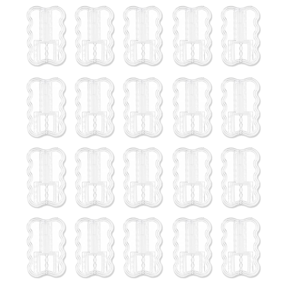 20 Pack Clear Cable Protectors Prevent Fraying, Invisible Charger Saver for Phone and Tablet Charging Leads, Universal Rigid Plastic Dual Wave Wire Organiser Cover, Anti-Bending