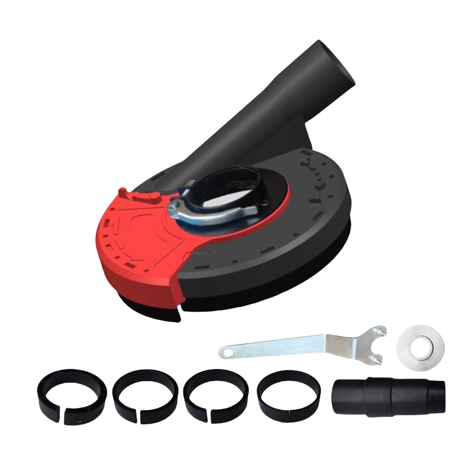 Buxuaaaa Red And Black Easy Installation Shrouds Covers For Grinding Tasks Home Renovation Construction Diyer With Accessories Wear Resistant Shrouds