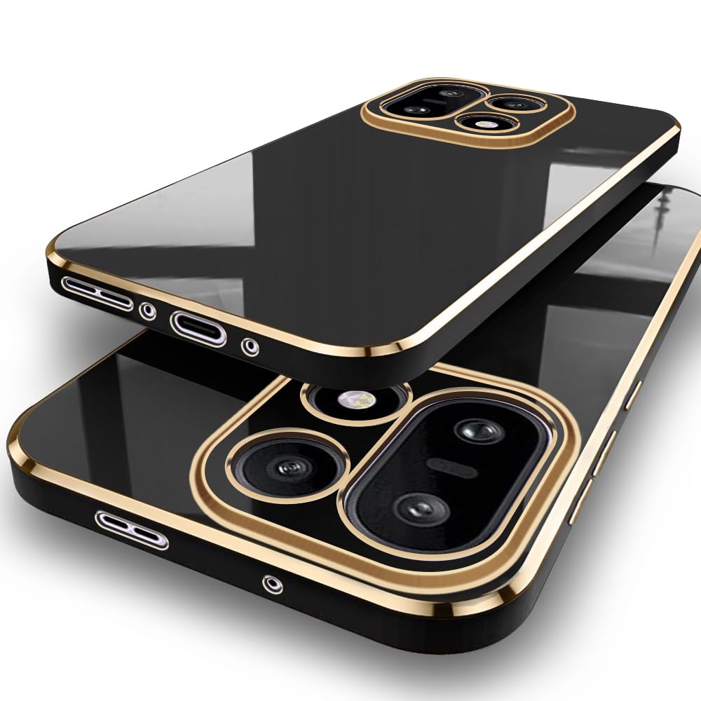 TheGiftKart Luxurious Golden-Plated Back Cover Case for Motorola Moto Edge 70 Fusion 5G | Raised Lips for Camera & Screen Protection | Shockproof Design | Stylish Back Cover Case (TPU, Green) — Amazon image 9