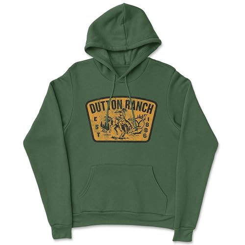 YellowStone Officially Licensed Washed Dutton Ranch Patch Hoodie