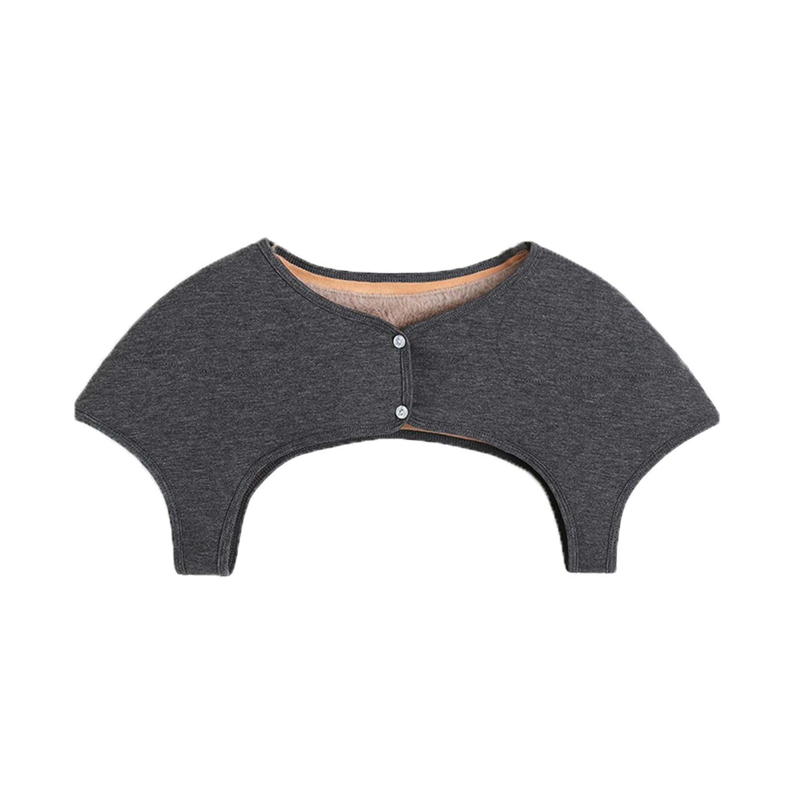 Elderly Men Wome Fleece Lining Shoulder Warmer Winter Coldproof Wearable Faux Fur Shoulder Wrap Shawl Aged Care Products Arthritis Rheumatism Shoulder Cover Protector Shrug - Image 2