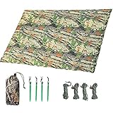 ✅ BESTER SCHUTZ IN JEDER SITUATION: Bietet guten Schutz vor Wind, Regen oder Sonne und kann als Zeltplane, Bodenmatte, Stranddecke oder als einfaches Zelt verwendet werden.