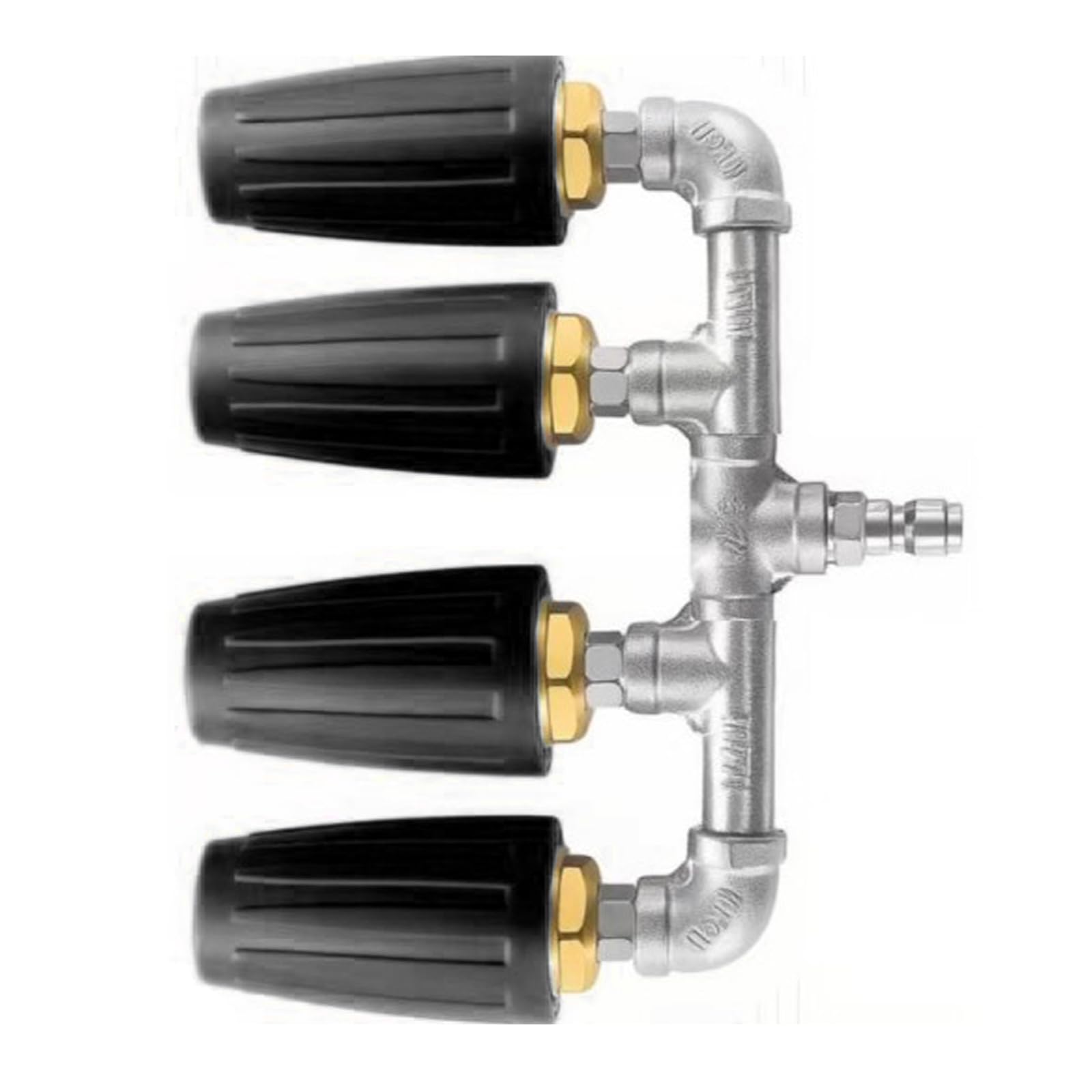 Rotating Sprayer 4Head Nozzle for 1 / 4Inch Pipe Joints Efficient Irrigation Industrial Applications Steel Nozzle