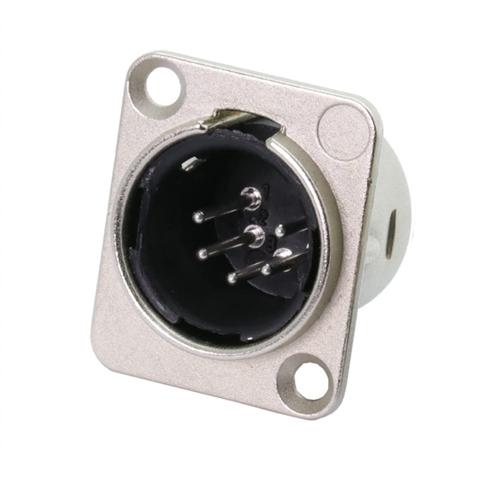 3/4/5 Pin XLR męski wtyk do montażu panelowego XLR podwozie mikrofon MIC kabel terminal XLR złącze kabla 10 szt. (kolor: C1037)