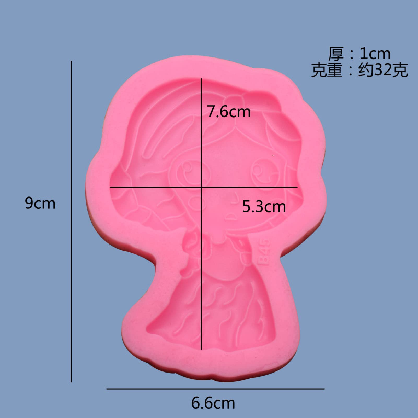 3-Piece Silicone Fondant Mold Set - Cartoon Character Chocolate Candy Molds For Cake Decorating & Baking - View #9