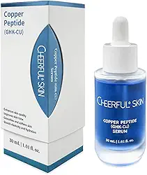 GHK- Sérum de peptídeo de cobre – Soro facial antienvelhecimento para firmeza da pele, redução de rugas, hidratação e aumento de colágeno, 30 ml