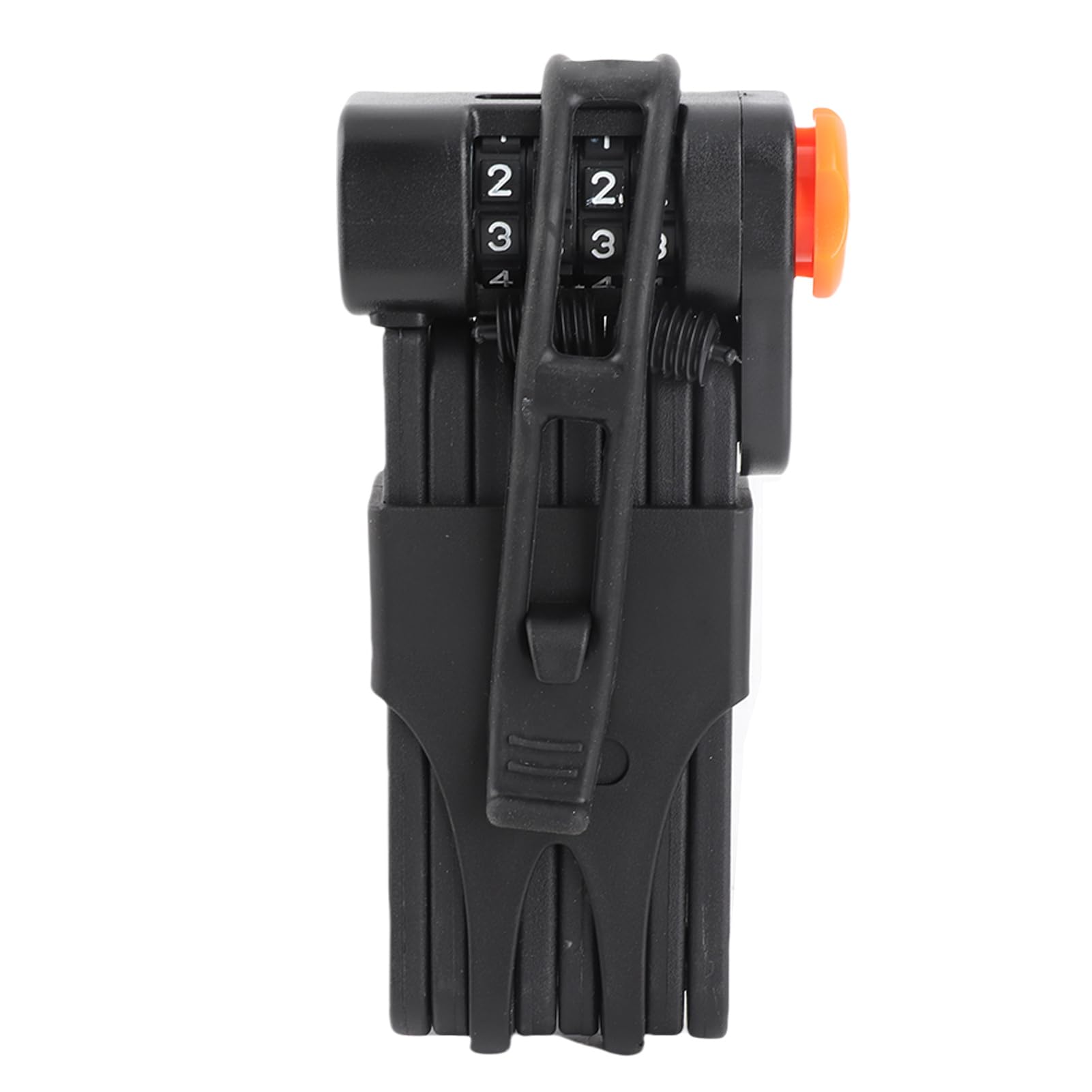 Lucchetto per bici pieghevole in acciaio legato ad alta resistenza - Password antifurto con combinazione a 4 cifre - Proteggi due biciclette contemporaneamente - Design portatile