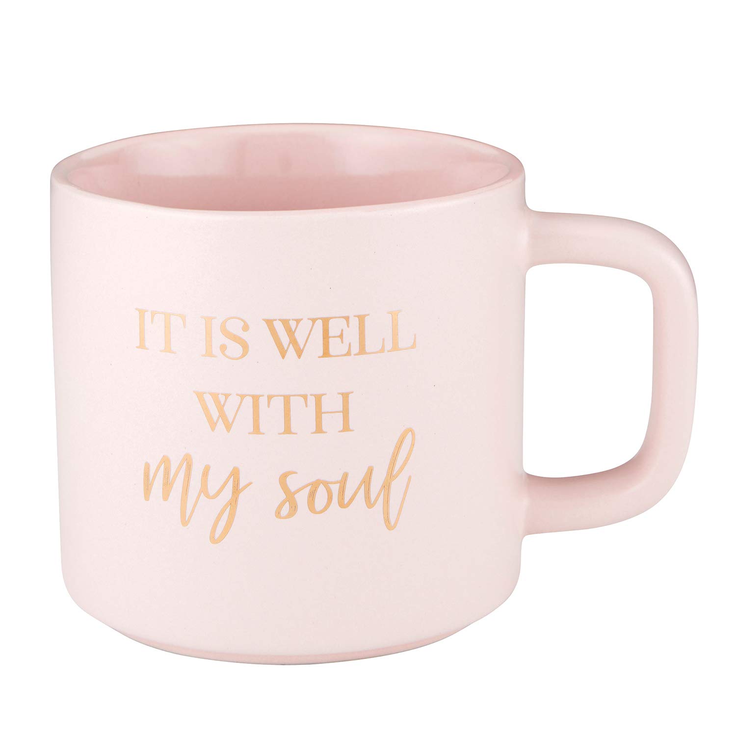 Creative BrandsFaithworks-Inspirational Stackable Stoneware Mug, 14-Ounce, It is Well