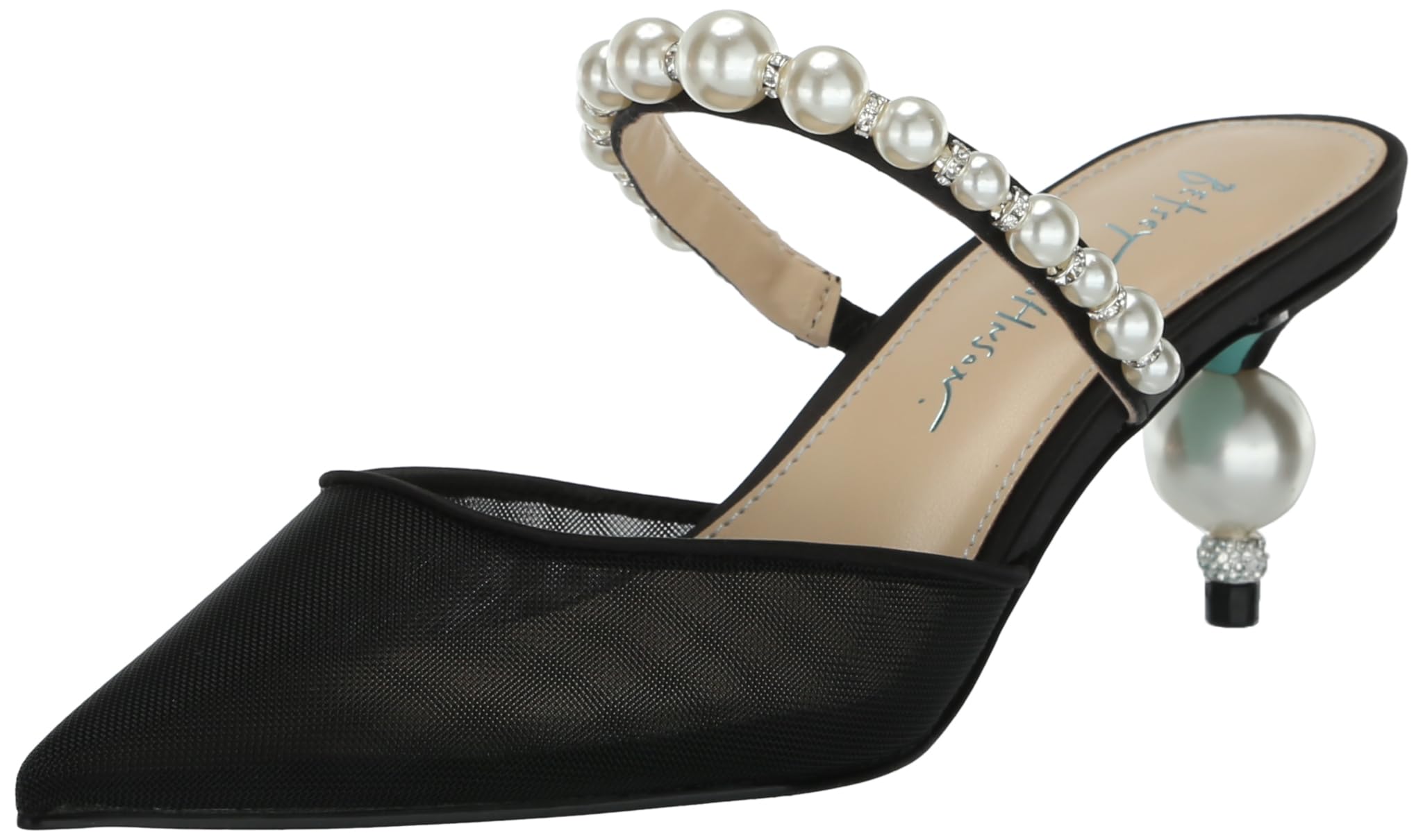 Betsey Johnson Women's Hart Heeled Sandals – 3.5 Inch Heel With Adjustable Bow Strap