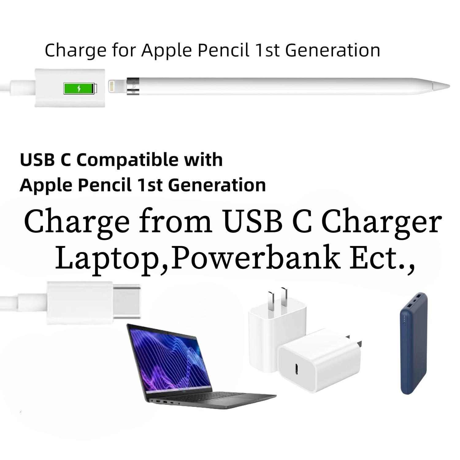 Amazon.co.jp: For アップルペンシル 充電，USB-CからApple Pencil