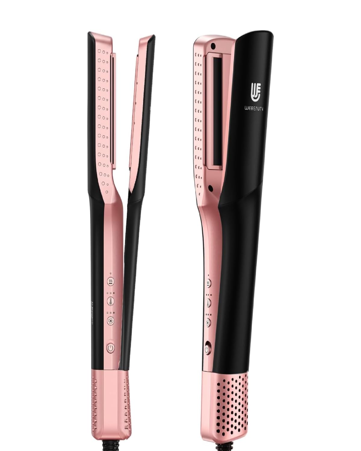 Glätteisen Föhn 2in1, Nass-Trocken Air Haarglätter, Anti-Frizz Ionen-Tech | Föhnen Glätten Gleichzeitig, Keine Hitzeschäden, Locken und Glätten, 110.000 U/min Air Straight Hair Straightener, Max 170°C