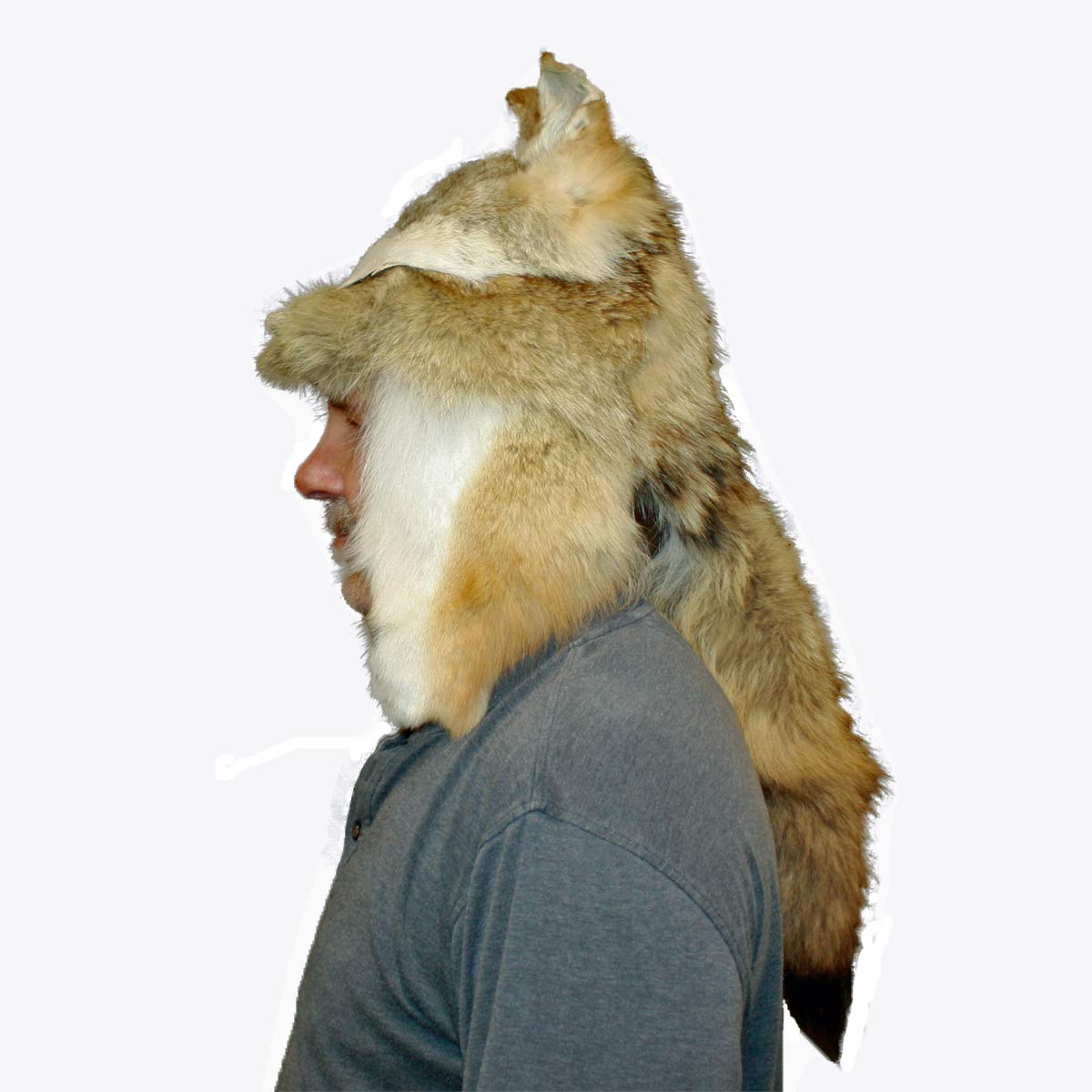 Glacier Wear Coyote Fur Mountain Man Hat (XL (23 ½” – 23 7/8”))