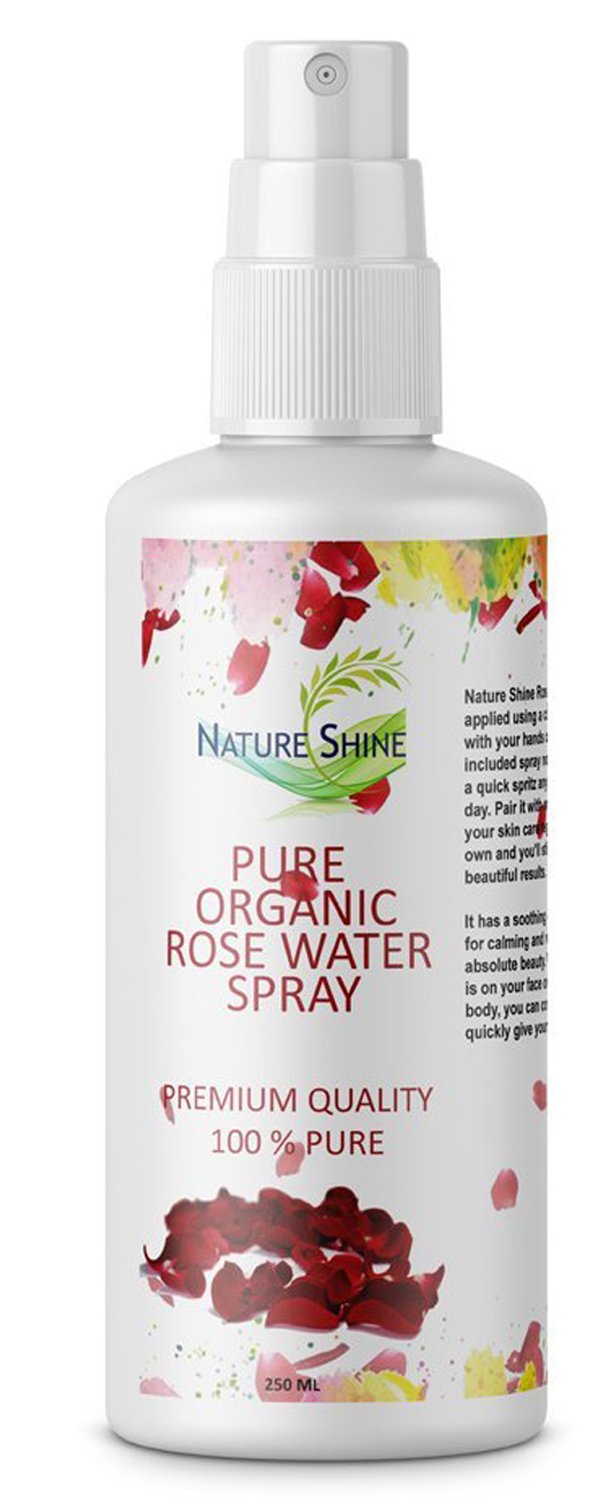 100% Pure Rose Water Spray Facial Toner Cleanser for Skin Hair Face for all skin types & Body care Toner Astringent Face Balancing Facial Mist Spray 250 ml