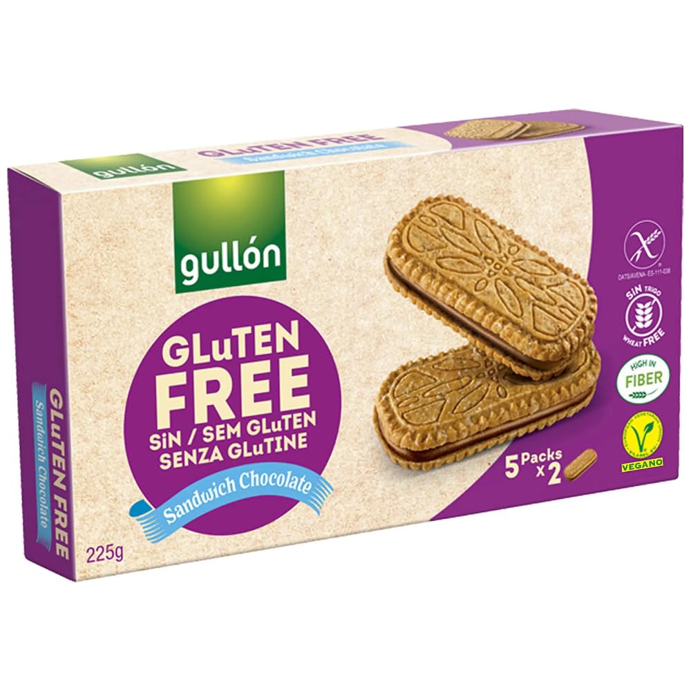 Italian Gourmet Bundle Glutenfreie Schoko-Sandwich-Kekse 6x 220g + Italian Gourmet Polpa Gratis – Gluten Free Sandwich Chocolate Kekse, vegan, ballaststoffreich, Snack & Vorrat 1,32kg