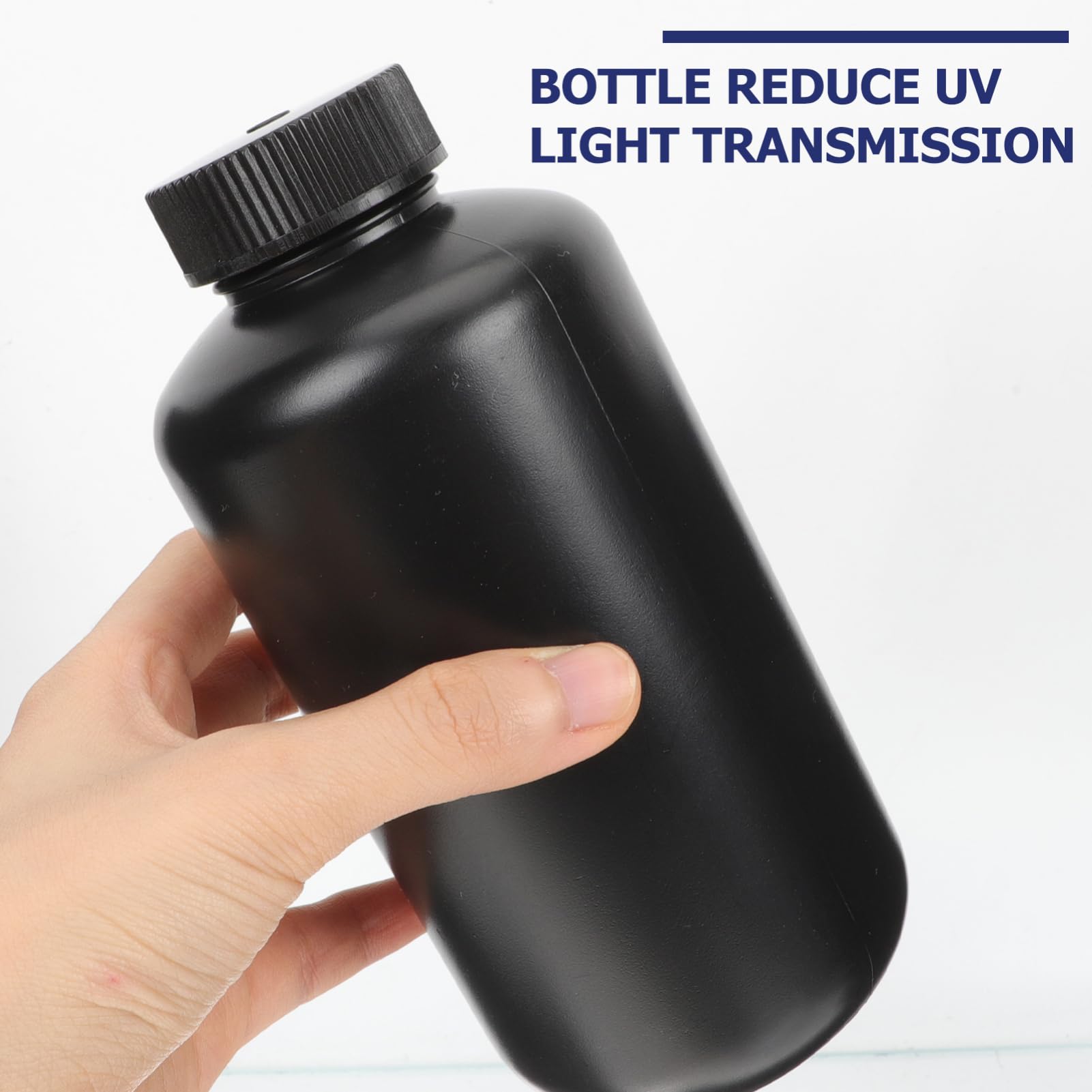 Mobestech 4 Piezas Frasco De Sombra De Boca Estrecha Contenedor De Reactivos De Laboratorio Botellas De Muestra De Agua Botellas De Almacenamiento De Boca Ancha Con Cubierta Botella Redonda