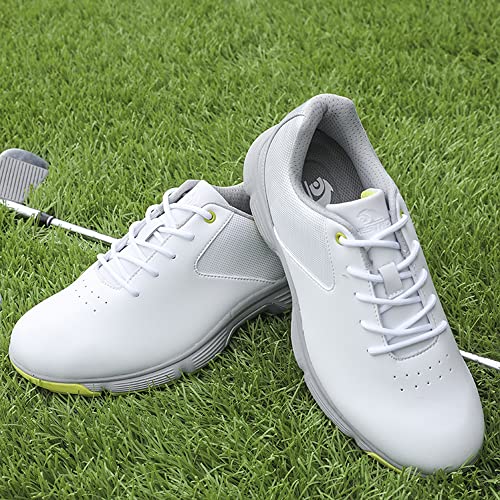 Image of THESTRON Men Golf Shoes Mesh Breathable Breathable Golf Walking Sport Sneakers 7 Spikes Golf Trainers